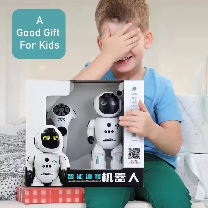 KTX-121235 Smart Programming Robot with Gesture Recognition for Interactive Learning and Play, Battery Operated Educational Toy for Ages 2 and Up