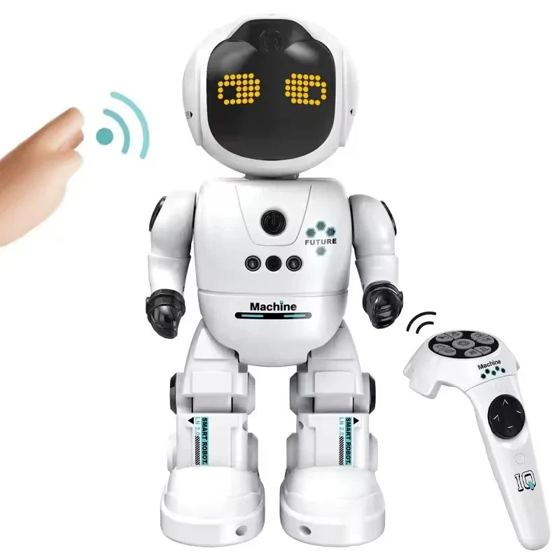 KTX-121235 Smart Programming Robot with Gesture Recognition for Interactive Learning and Play, Battery Operated Educational Toy for Ages 2 and Up
