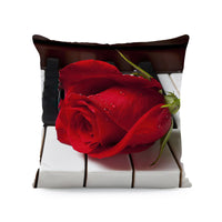 HKM-121491 Flower Print Super Soft Pillow Cover - Modern 45x45cm Cushion Case in Various Colors