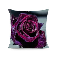 HKM-121491 Flower Print Super Soft Pillow Cover - Modern 45x45cm Cushion Case in Various Colors