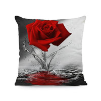 HKM-121491 Flower Print Super Soft Pillow Cover - Modern 45x45cm Cushion Case in Various Colors