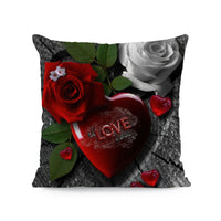 HKM-121491 Flower Print Super Soft Pillow Cover - Modern 45x45cm Cushion Case in Various Colors