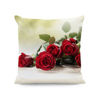HKM-121491 Flower Print Super Soft Pillow Cover - Modern 45x45cm Cushion Case in Various Colors