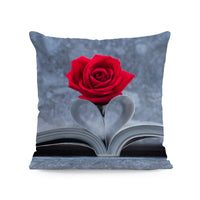 HKM-121491 Flower Print Super Soft Pillow Cover - Modern 45x45cm Cushion Case in Various Colors