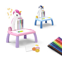 HKM-121619 Kid-Friendly Drawing Projector Board for Creative Painting Fun