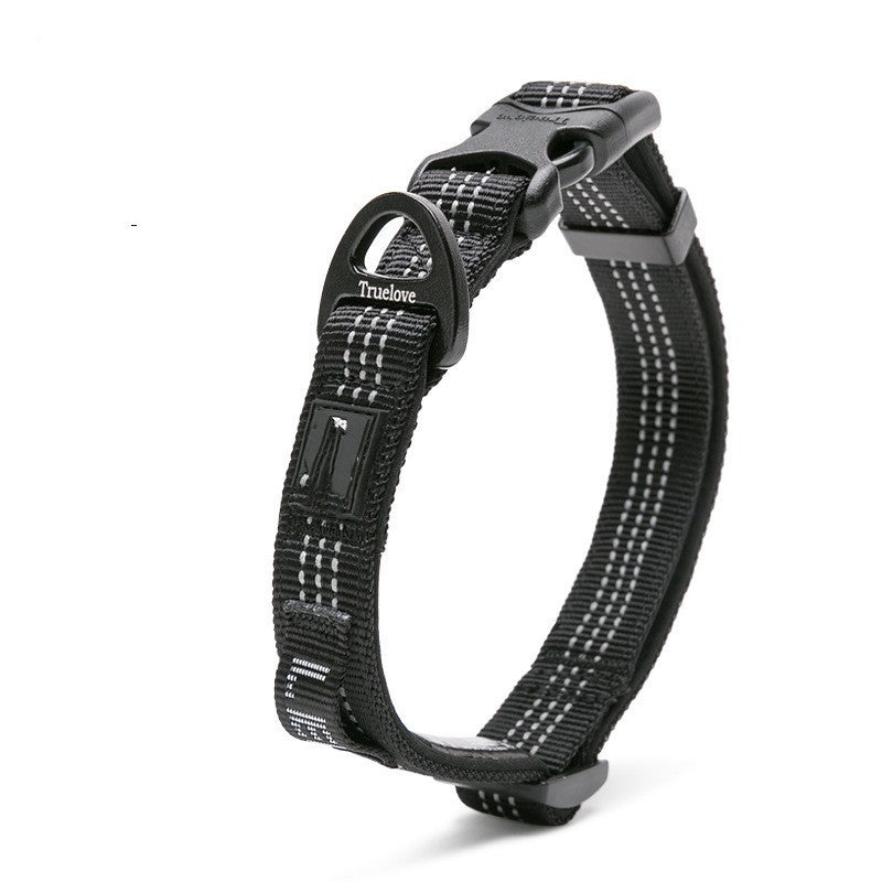 HKM-121683 Reflective Diving Foam Dog Neck Ring - Sizes S, M, L in Orange, Gray, Green, Black