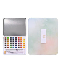 HKM-121747 Pearlescent Watercolor Paint Set - 24 Colors in Box, Includes Metallic and Pure Pearlescent Options