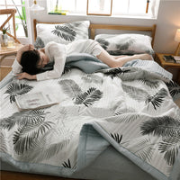 HKM-121811 Machine Washable Cotton Summer Blanket with Airable Cover - Multiple Sizes Available