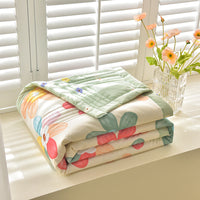 HKM-121811 Machine Washable Cotton Summer Blanket with Airable Cover - Multiple Sizes Available