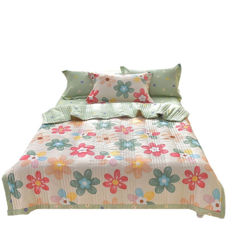 HKM-121811 Machine Washable Cotton Summer Blanket with Airable Cover - Multiple Sizes Available