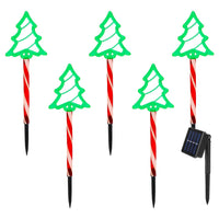 HKM-121939 Christmas Outdoor Pathway Light Set with 8 Modes, IP44 Waterproof Solar Stake Lights for Yard and Garden Decoration