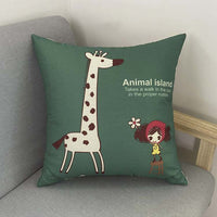 HKM-122259 Cartoon Cushion Pillow with 350g Non-Woven Core - 45x45cm Size