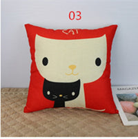 HKM-122259 Cartoon Cushion Pillow with 350g Non-Woven Core - 45x45cm Size