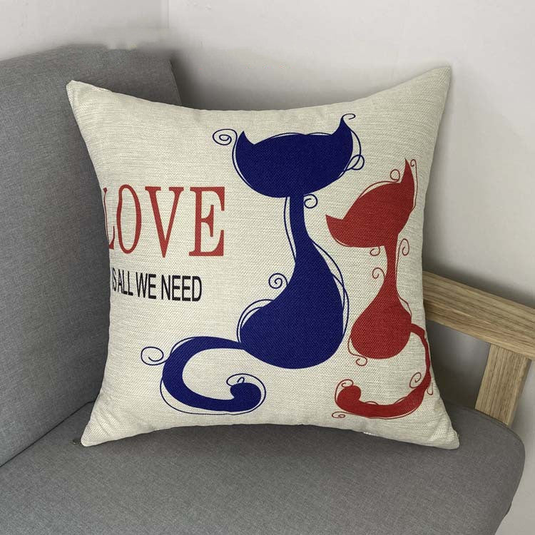 HKM-122259 Cartoon Cushion Pillow with 350g Non-Woven Core - 45x45cm Size
