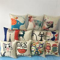HKM-122259 Cartoon Cushion Pillow with 350g Non-Woven Core - 45x45cm Size