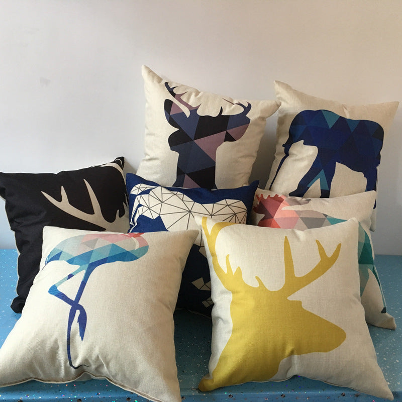 HKM-122259 Cartoon Cushion Pillow with 350g Non-Woven Core - 45x45cm Size