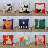 HKM-122259 Cartoon Cushion Pillow with 350g Non-Woven Core - 45x45cm Size