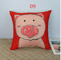 HKM-122259 Cartoon Cushion Pillow with 350g Non-Woven Core - 45x45cm Size