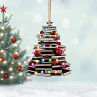 HKM-122259 Creative Acrylic Christmas Tree Ornament Pendant - 8x8CM, Various Colors Available