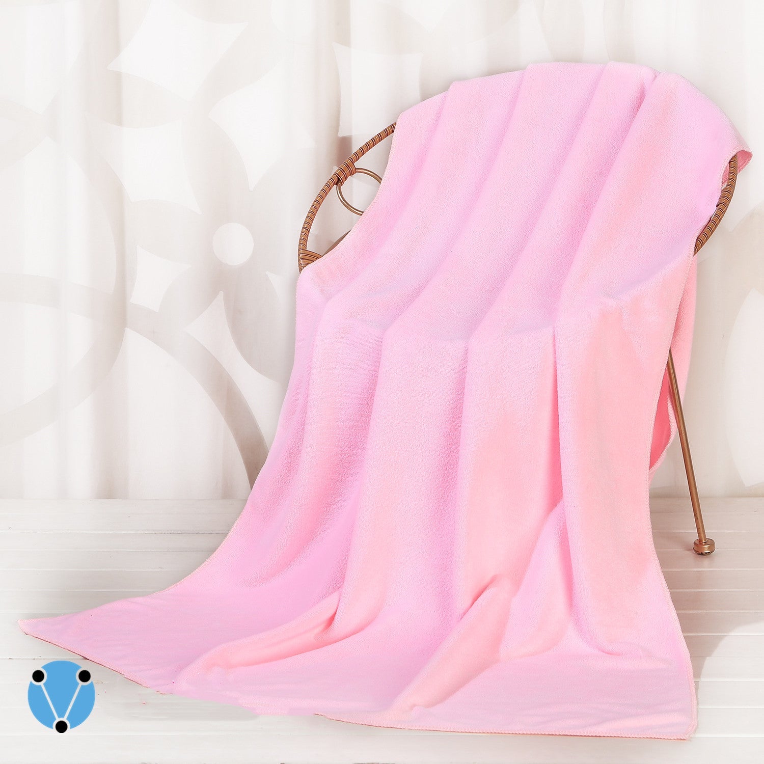 HKM-122387 Large Absorbent Quick-Drying Lint-Resistant Cotton Towel in Various Solid Colors and Sizes