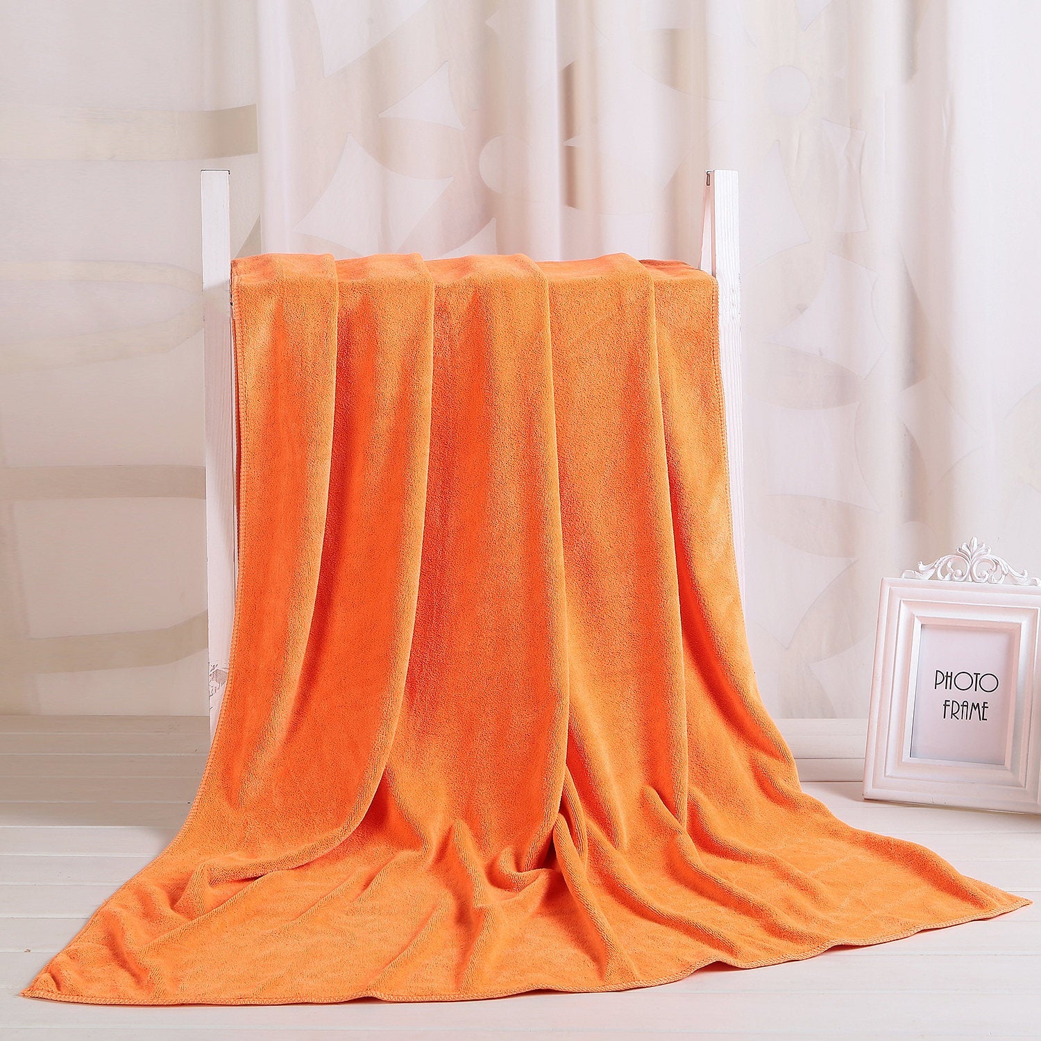 HKM-122387 Large Absorbent Quick-Drying Lint-Resistant Cotton Towel in Various Solid Colors and Sizes