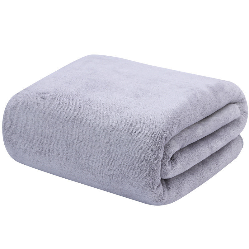 HKM-122387 Large Absorbent Quick-Drying Lint-Resistant Cotton Towel in Various Solid Colors and Sizes