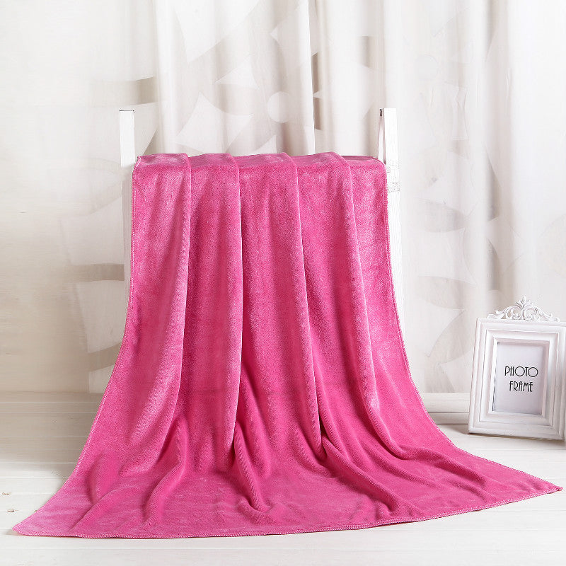 HKM-122387 Large Absorbent Quick-Drying Lint-Resistant Cotton Towel in Various Solid Colors and Sizes