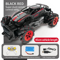 HKM-122387 Large Size 1:8 Drift RC Stunt Car - 360 Rotating Remote Control Racing Vehicle for Indoor-Outdoor Fun