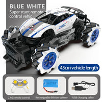 HKM-122387 Large Size 1:8 Drift RC Stunt Car - 360 Rotating Remote Control Racing Vehicle for Indoor-Outdoor Fun