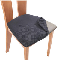 HKM-122515 Square Chair Cushion Cover in Various Colors, Made from 90% Polyester and 10% Spandex - Modern Pineapple Grid Design