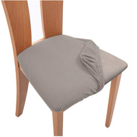 HKM-122515 Square Chair Cushion Cover in Various Colors, Made from 90% Polyester and 10% Spandex - Modern Pineapple Grid Design