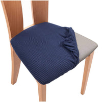 HKM-122515 Square Chair Cushion Cover in Various Colors, Made from 90% Polyester and 10% Spandex - Modern Pineapple Grid Design