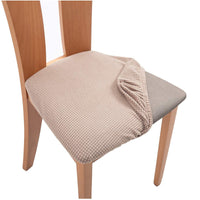 HKM-122515 Square Chair Cushion Cover in Various Colors, Made from 90% Polyester and 10% Spandex - Modern Pineapple Grid Design