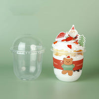 HKM-122579 Christmas Decoration Scene Sticker Set with Mugs, Straws, Pockets, and LED Lights