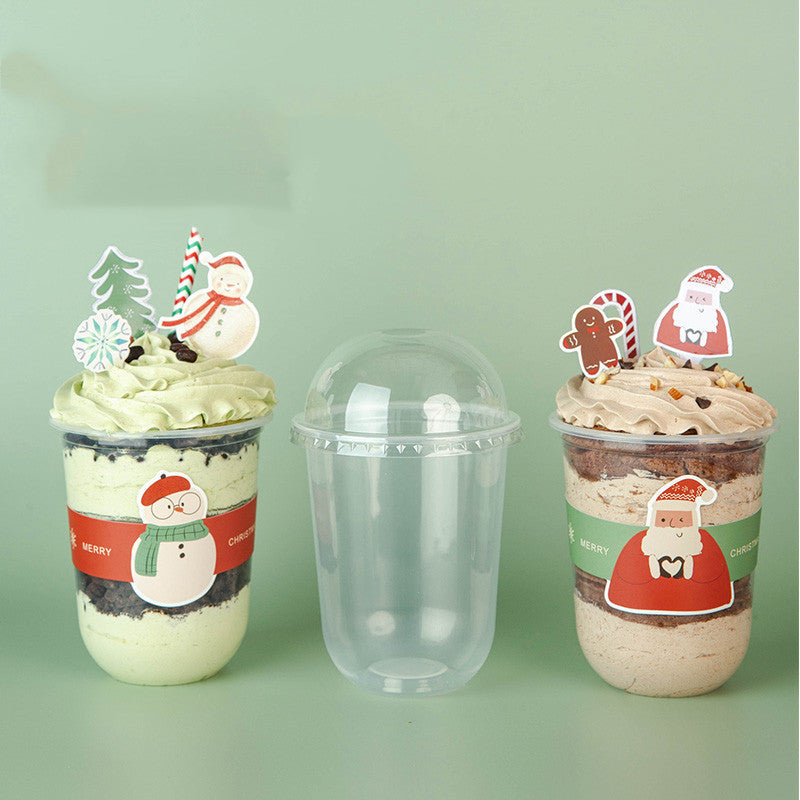 HKM-122579 Christmas Decoration Scene Sticker Set with Mugs, Straws, Pockets, and LED Lights