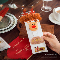 HKM-122579 Christmas Decoration Scene Sticker Set with Mugs, Straws, Pockets, and LED Lights