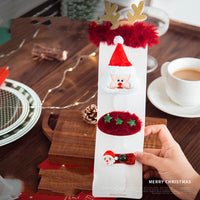 HKM-122579 Christmas Decoration Scene Sticker Set with Mugs, Straws, Pockets, and LED Lights