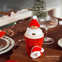 HKM-122579 Christmas Decoration Scene Sticker Set with Mugs, Straws, Pockets, and LED Lights