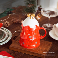 HKM-122579 Christmas Decoration Scene Sticker Set with Mugs, Straws, Pockets, and LED Lights