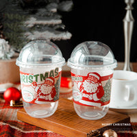 HKM-122579 Christmas Decoration Scene Sticker Set with Mugs, Straws, Pockets, and LED Lights