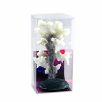 HKM-122643 Artificial Coral Tree - Decorative Plastic Floral Ornament, 14x11x9cm and 7x7x9cm