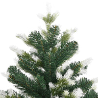 HKM-122771 Snow-Covered Foldable Artificial Christmas Tree - 180 cm, Lifelike Green and White Design