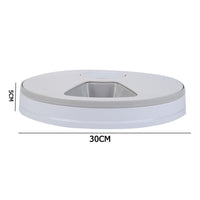 HKM-122835 Timed Electric Pet Feeder with 6 Compartments for Cats and Dogs
