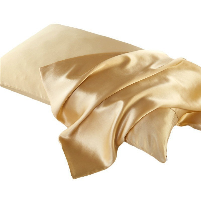 HKM-123027 Mulberry Silk Zipper Pillowcase - Breathable, Sweat-Absorbent, Modern Design