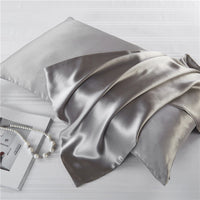 HKM-123027 Mulberry Silk Zipper Pillowcase - Breathable, Sweat-Absorbent, Modern Design