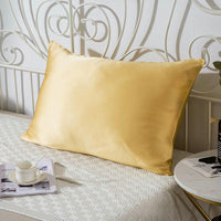 HKM-123027 Mulberry Silk Zipper Pillowcase - Breathable, Sweat-Absorbent, Modern Design