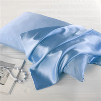HKM-123027 Mulberry Silk Zipper Pillowcase - Breathable, Sweat-Absorbent, Modern Design