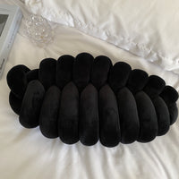 HKM-123091 Solid Color Spandex Woven Cushion Pillow - 45x25CM, Available in Multiple Colors