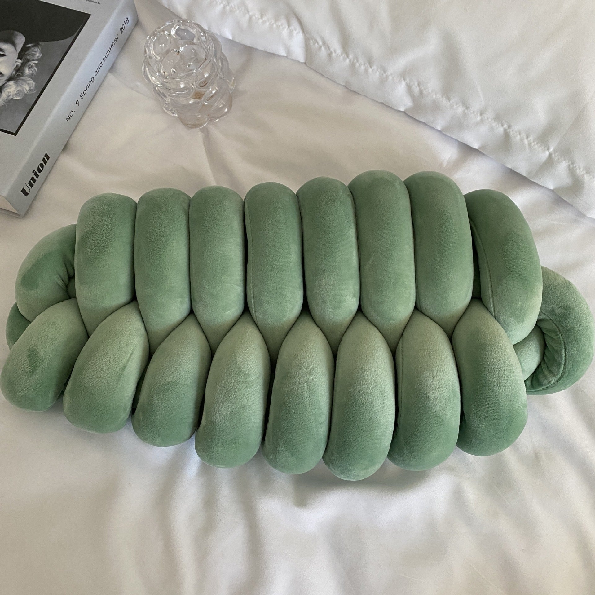HKM-123091 Solid Color Spandex Woven Cushion Pillow - 45x25CM, Available in Multiple Colors