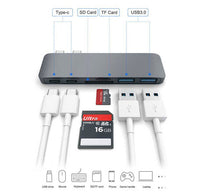 HKM-123155 USB Type-C Hub Adapter with SD and TF Card Reader, Power Delivery, Compatible with iPhone Models